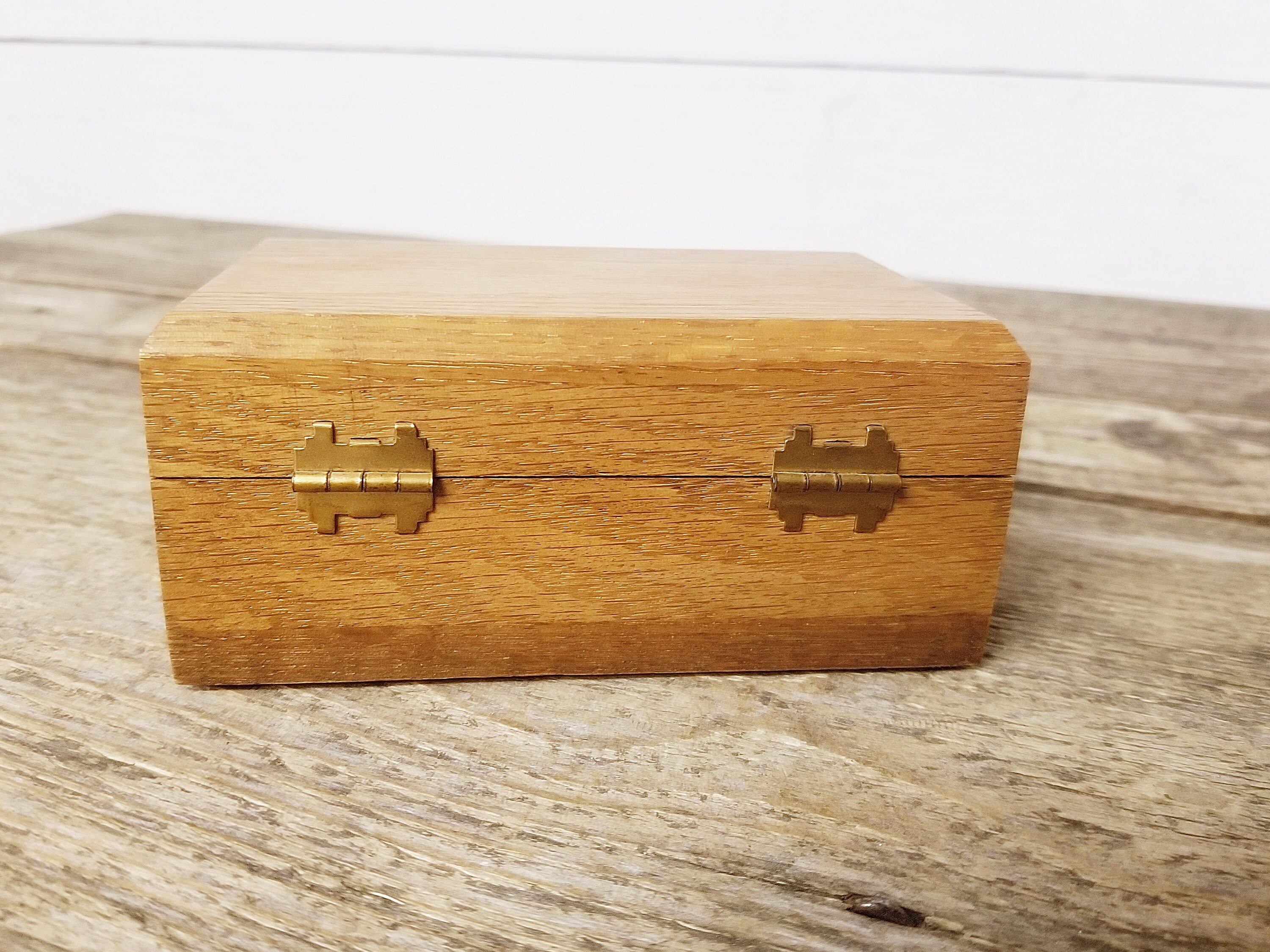 Small Solid Wood Box Craft Supplies Paintable Wood Box DIY Etsy