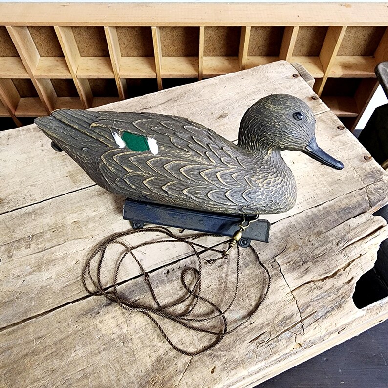 Señuelo de pato de plástico Flambeau vintage: Decoración de hogar Lodge imagen 1