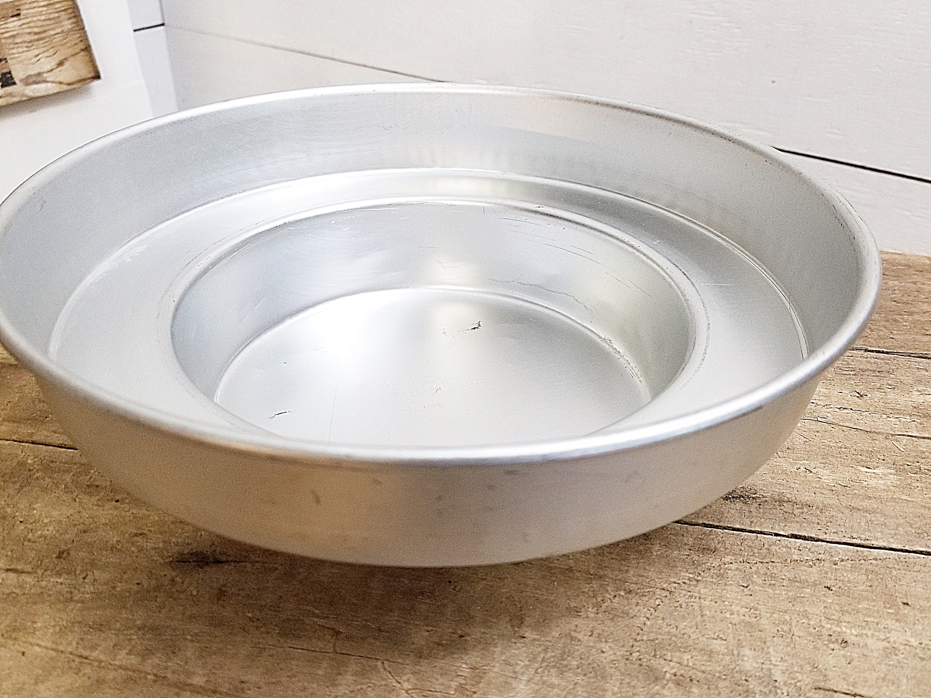 Vintage 1986 Wilton Double Tier Cake Pan Aluminum Round Etsy