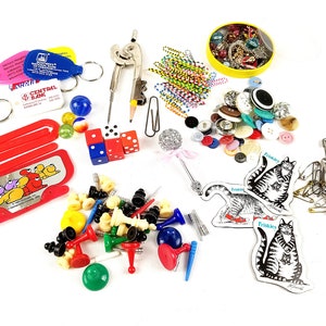 Altered Art Supplies, Found Objects, Assemblage, Random Items, Odds and Ends, Aged, Small Pieces, Supplies, #1957