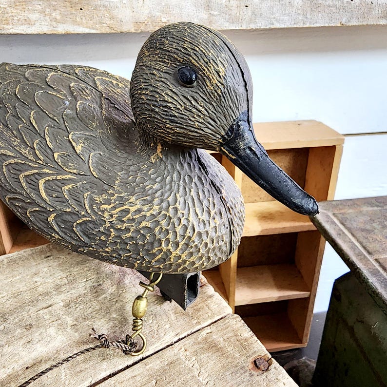 Señuelo de pato de plástico Flambeau vintage: Decoración de hogar Lodge imagen 3