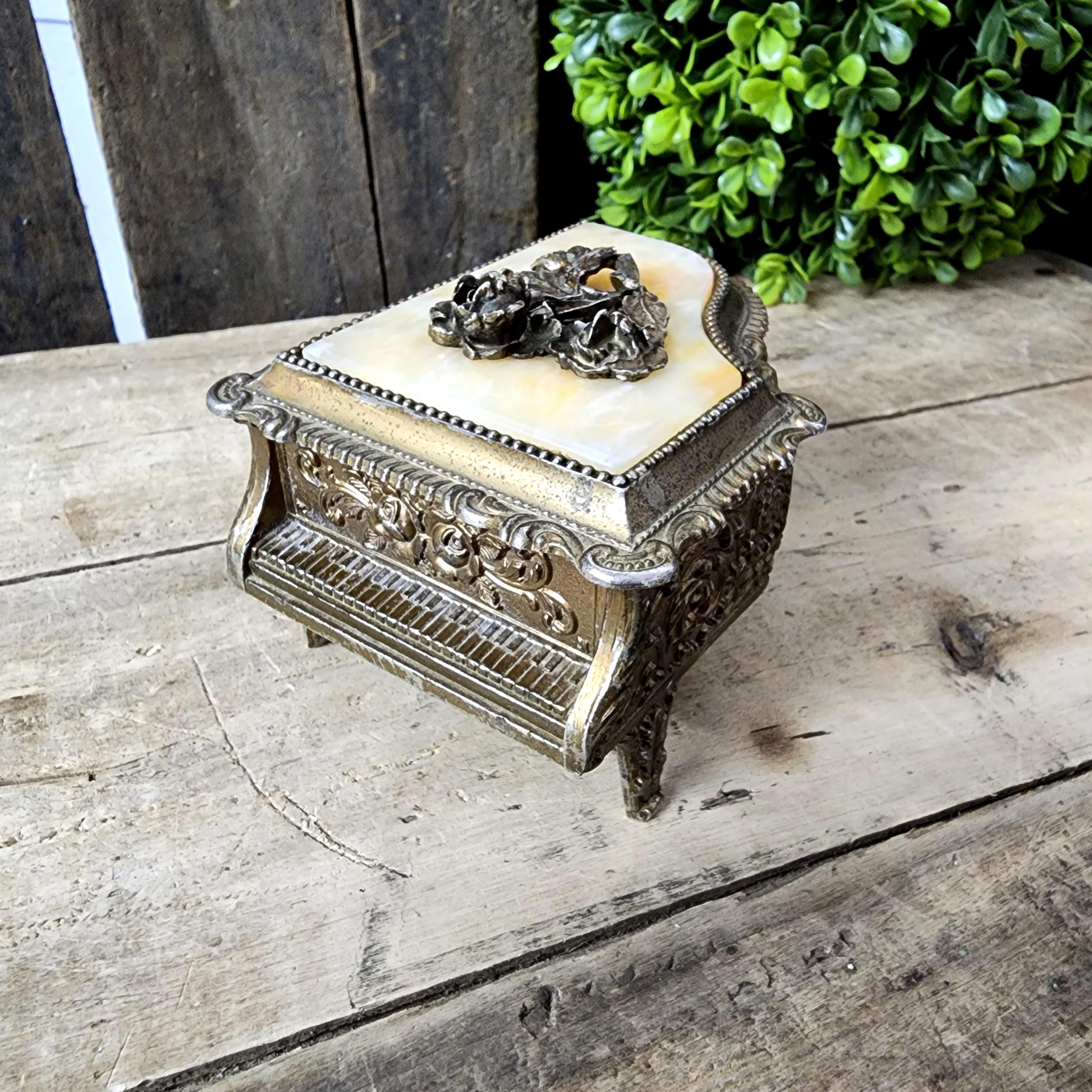 Metal Trinket Box Made in Japan - Etsy Metal Trinket Box Made in Japan - Etsy