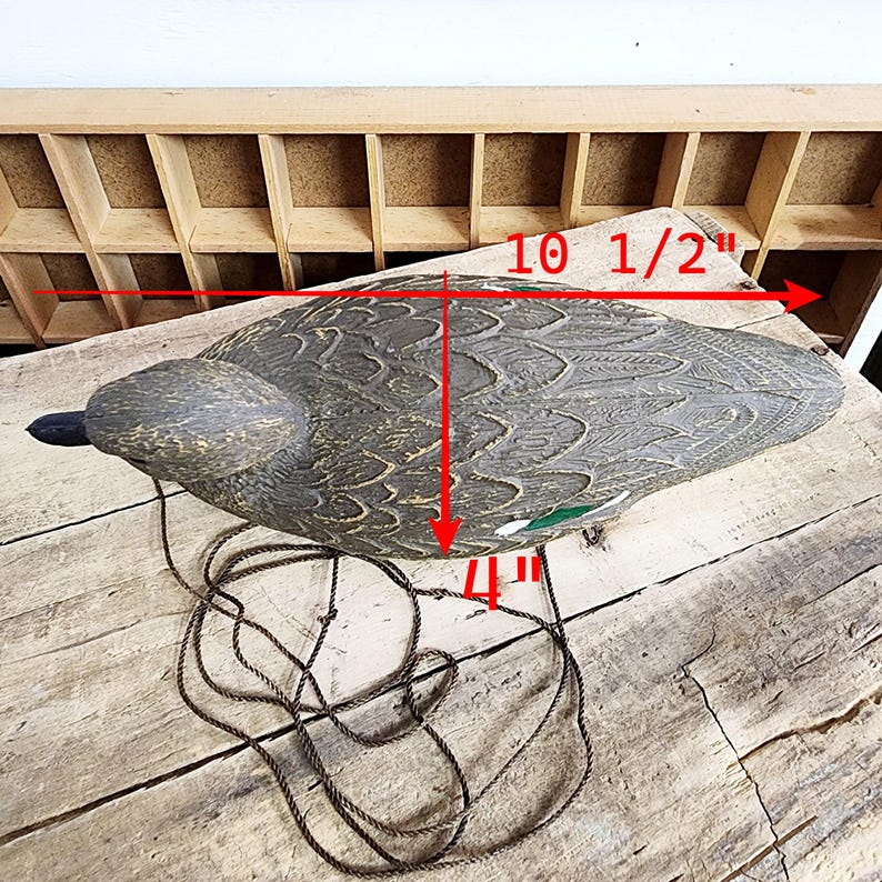 Señuelo de pato de plástico Flambeau vintage: Decoración de hogar Lodge imagen 5