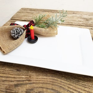 Vela de madera pequeña vela de ajuste del lugar del plato de | Etsy