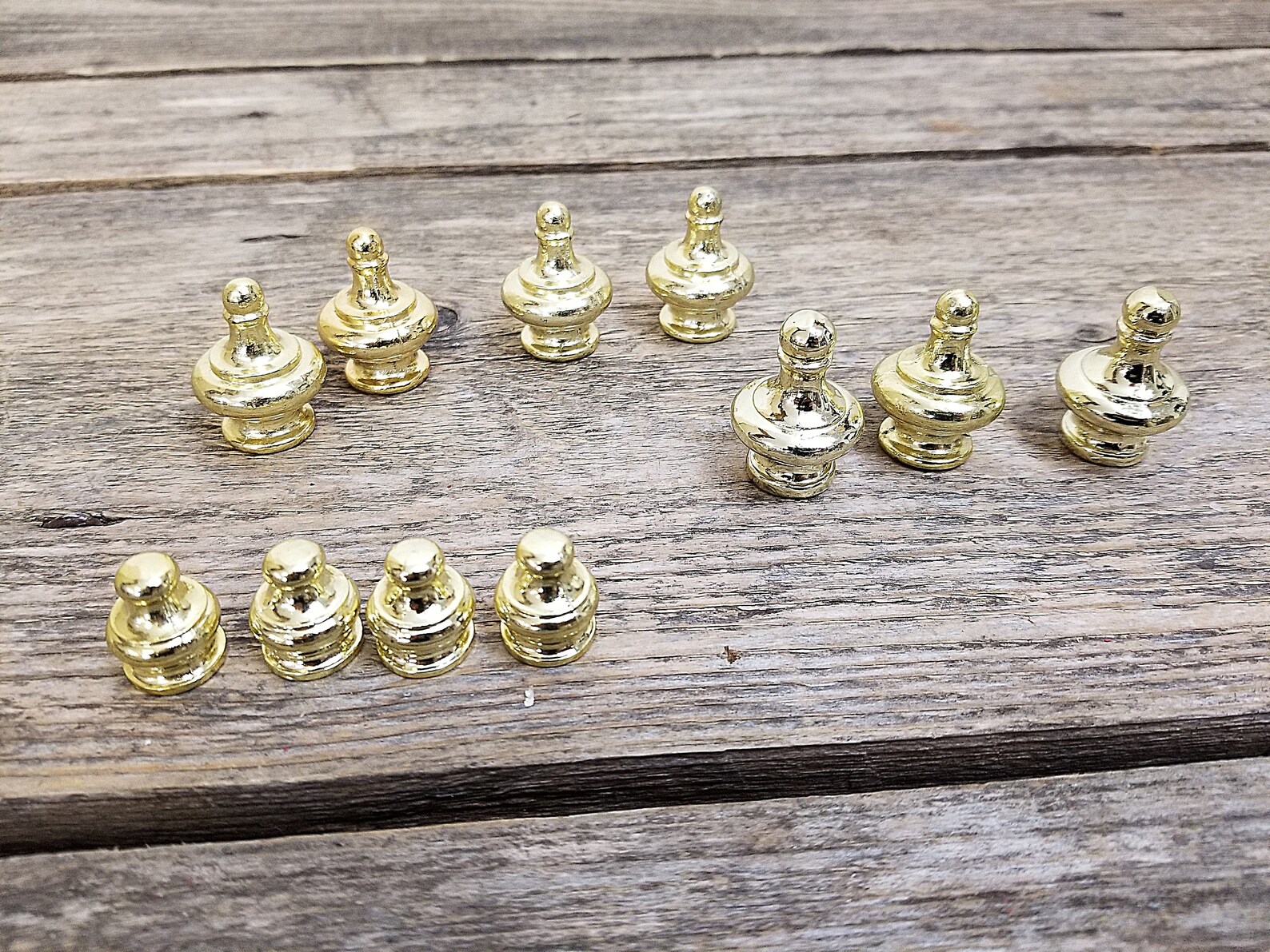 Small Metal Finials Lamp Finials Craft Supplies Set of 11 Etsy