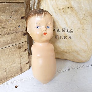 Vintage Composite Doll Part, No Arms or Legs, 8 1/2 Inches Long, Old Doll Body, Creepy Doll Part, #5068