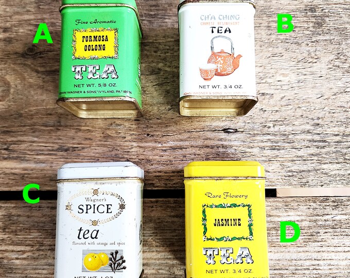Your Choice - Vintage John Wagner & Sons Tea Tins, Small Tea Tins ...
