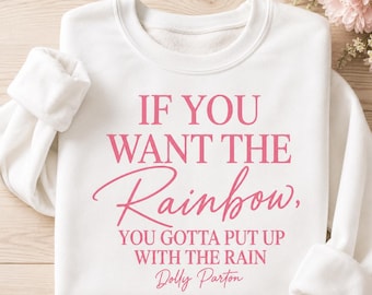 If You Want The Rainbow PNG, Pink Inspirational Quote, Digital Download