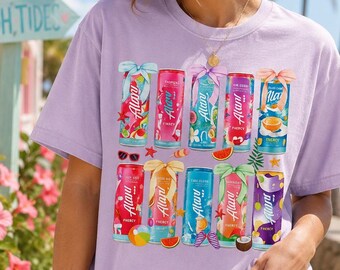 Alani Energy Drink Can PNG, Watercolor Clipart Set, Sublimation Design, Instant Download