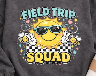 Field Trip Squad PNG, Teacher Shirt Design, Digital Download