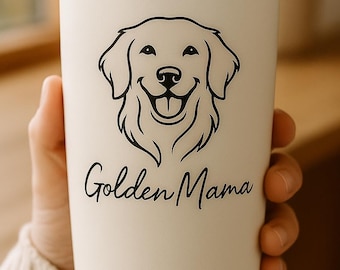 Golden Mama PNG - Retriever Dog Mom Design (Digital Download)