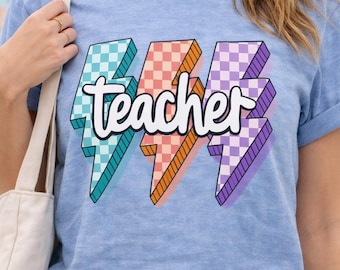 Teacher Lightning Bolt PNG - Digital Download