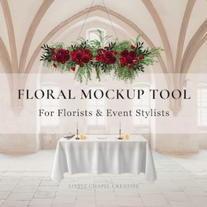 Floral Mockup Tool for Wedding & Event Florists | Canva Template | Flower Library, Arches, Backdrops, Styling Elements