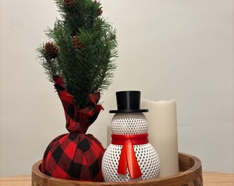 Snowman with Scarf | 3D print | Tealight Compatible