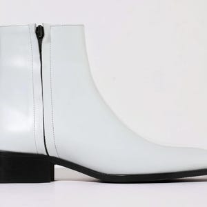 Men White Dress Boots - Etsy