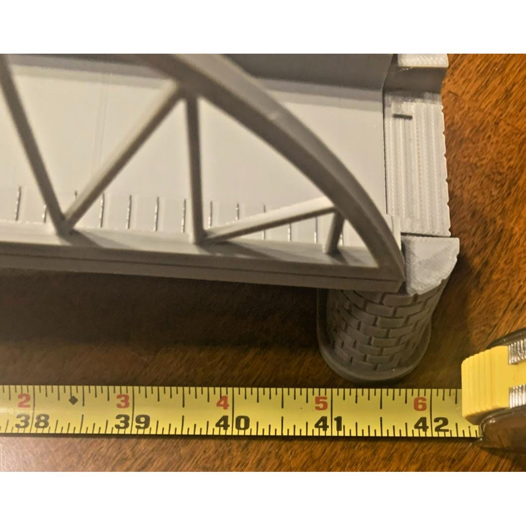 HO Scale Modular Truss Arch Bridge – Model Railroad Adjustable 1:87 ...