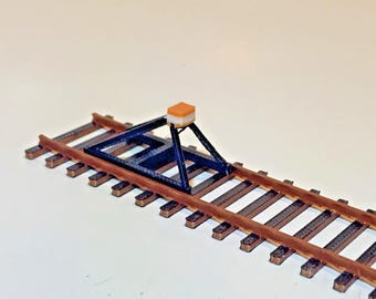 Spoorwegbuffers x5 schaal HO – bumpers aan het uiteinde van het spoor – modeltreinlandschap 1:87