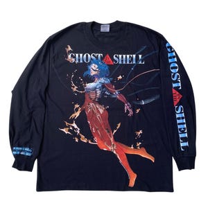 Camiseta de manga comprida Ghost in the Shell Cyberpunk Anime XL