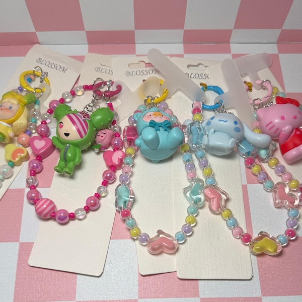 Designer Bean Phone Keycord/tashangers - Sanrio, Tokidoki en SAWY
