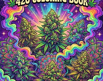 420 Coloring Book | Marijuana Strains | Digital Download