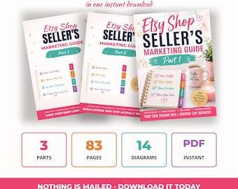 Etsy Seller Guide | How to Sell on Etsy for Beginners | SEO Tags | Listing Optimization Ebook | Instant Download Shop
