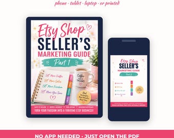 Etsy Seller Guide | How to Sell on Etsy for Beginners | SEO Tags | Listing Optimization Ebook | Instant Download Shop