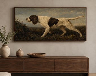 Retrato digital de perro deportivo / Paisaje melancólico para marco Samsung (relación de aspecto 2:1)