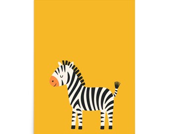 Poster Girafe jaune