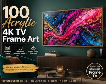 100 Acrylic Digital Art Files | Samsung TV Frame