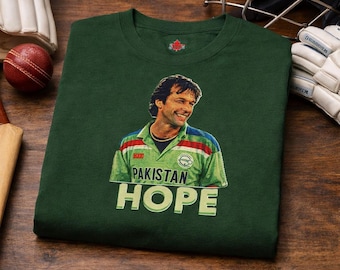 Shirt van Imran Khan Hope | Vintage Pakistaans cricket-T-shirt