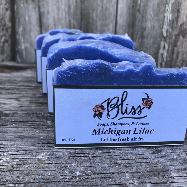 Michigan Lilac Let the fresh air in Lilac scented soap bar