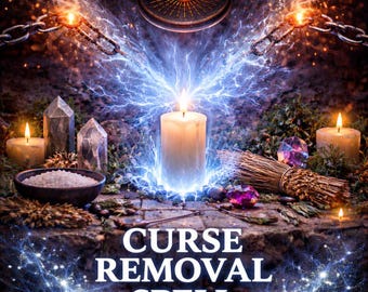 Curse Removal Spell — Deep Black Ash Cleansing Ritual