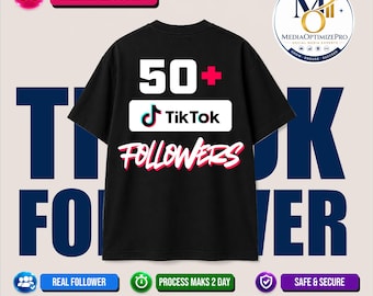 TikTok 50+ Real Followers | Media Optimize Pro | Fast Delivery Growth Service | Social Media Boost | Safe & Secure