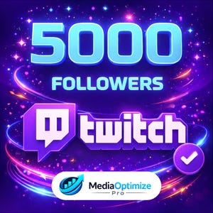 5000+ Twitch Followers | Grow Your Twitch Channel | Twitch Promotion Fast Service