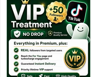 VIP 50+ TikT0k Real Followers | Increase Engagement & Growth | Media Optimize Pro | Digital Delivery | Trusted Service