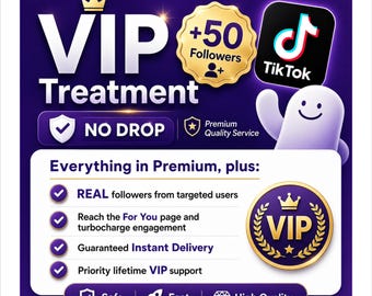VIP 50+ TikT0k Real Followers | Increase Engagement & Growth | Media Optimize Pro | Digital Delivery | Trusted Service