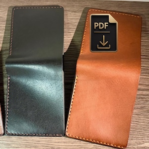 Digital Item PDF Pattern Very Simple Bifold with 5 mm Pricking-Iron Markings