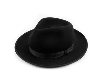 Black Teardrop Top Hat