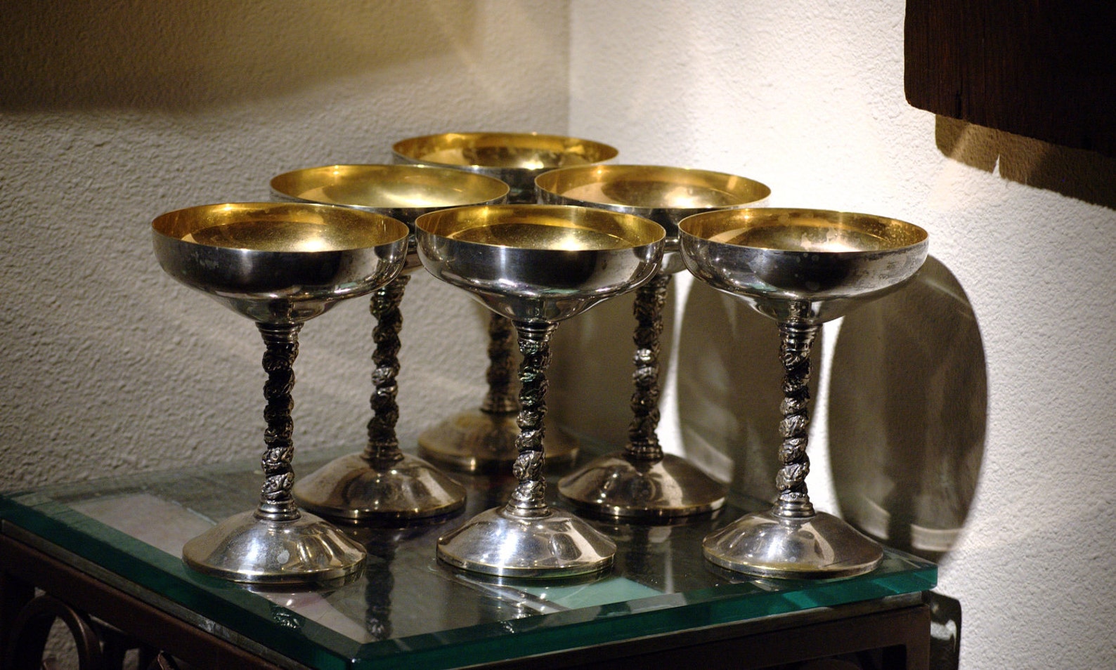 Set of 6 Silver Plated Goblets 1960s Casa Pupo Spain Etsy