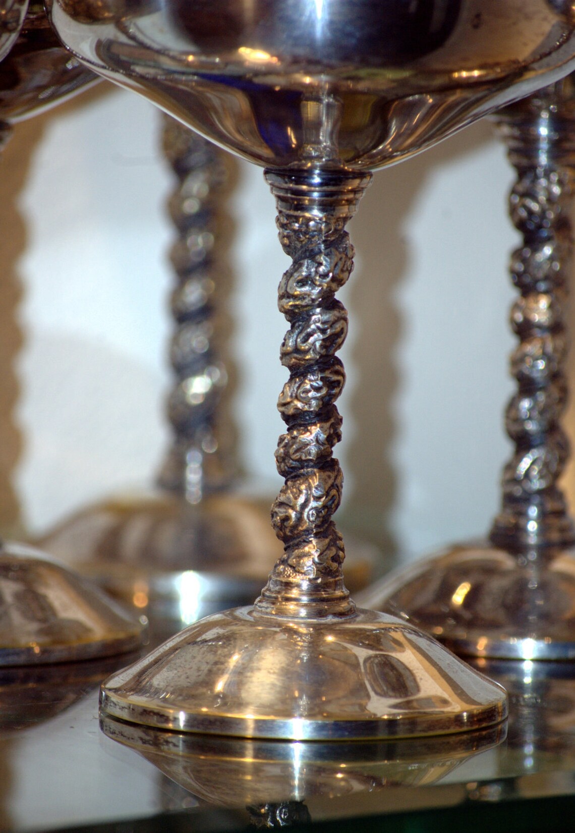 Set of 6 Silver Plated Goblets 1960s Casa Pupo Spain Etsy