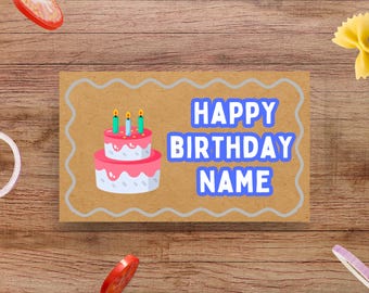 Editable Happy Birthday Banner Template | 36x60 DIY Painted Sign (Digital Download)