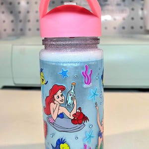 Little Mermaid, Ocean, 10 oz Kids Snowglobe Tumbler zdjęcie 3