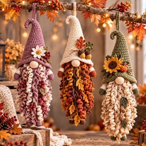 Gnome Crochet Pattern PDF | Fall Gnome Amigurumi | Christmas Crochet Decor | Autumn Gnome Pattern | DIY Holiday Gift
