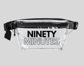 Anpassad VM-magväska | Genomskinlig stadionbältesväska | NITTY MINUTES genomskinlig midjeväska | Fotboll | Fotboll