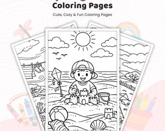 55+ Spring Weather Coloring Pages, Spring Season Sheets, Weather Coloring Pages for Kids, Learning Weather Fun, Printable PDF Color Pages