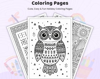 Libro para colorear con motivos africanos y láminas de arte cultural (PDF imprimible)