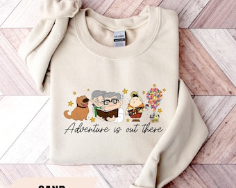 Adventure is Out There Sweatshirt, Pixar Up Movie Shirts, Up House Balloons, Carl Ellie Shirt, Paradise Falls Hoodie, Disney Family Vacation