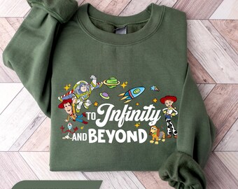 Bis zur Unendlichkeit und darüber hinaus Sweatshirt, Toy Story Buzz Lightjahre und Woody Shirt, Buzz und Woody Abenteuerreise, Disney Familienurlaub Pullover