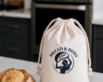 Reusable Cotton Bread Bag | Artisan Sourdough Storage Keeper (Germany)