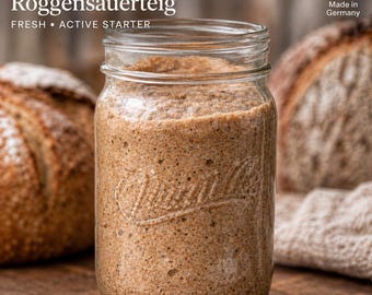 Active German Rye Sourdough Starter | Frischer Roggensauerteig | Fresh Culture